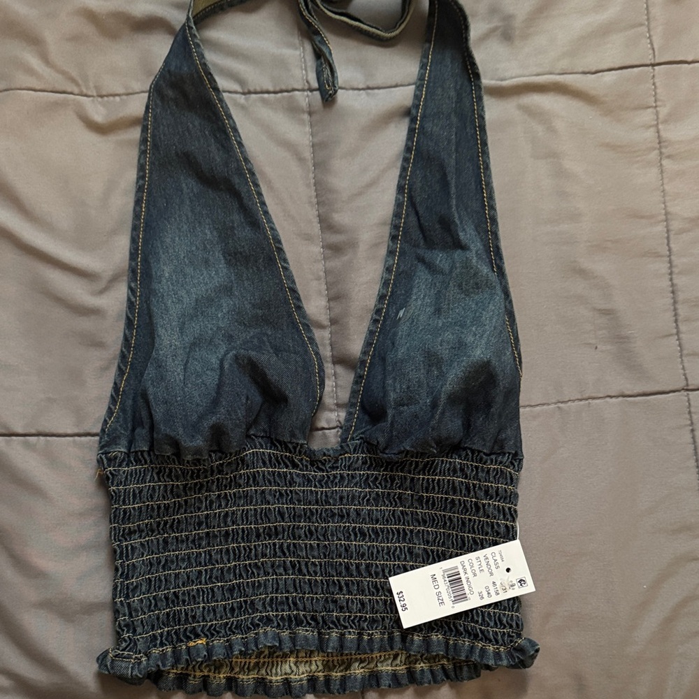 PacSun Denim Halter Top